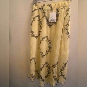 NWT Ganni Georgette Midi Skirt